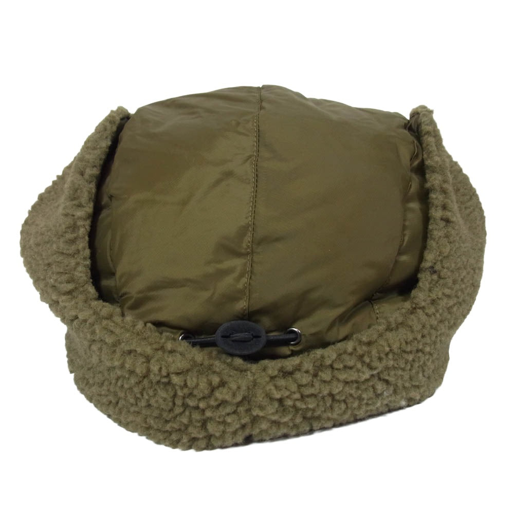 タイオン 内ボア フライトキャップ パイロットキャップ 帽子 カーキ系【中古】