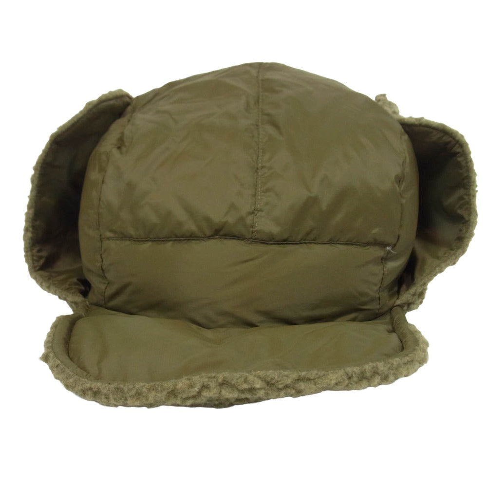 タイオン 内ボア フライトキャップ パイロットキャップ 帽子 カーキ系【中古】
