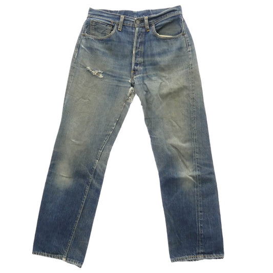 Levi's リーバイス 60s 501 BIG E 移行期 Vステッチ 足長R 不均等V デニム パンツ インディゴブルー系【中古】