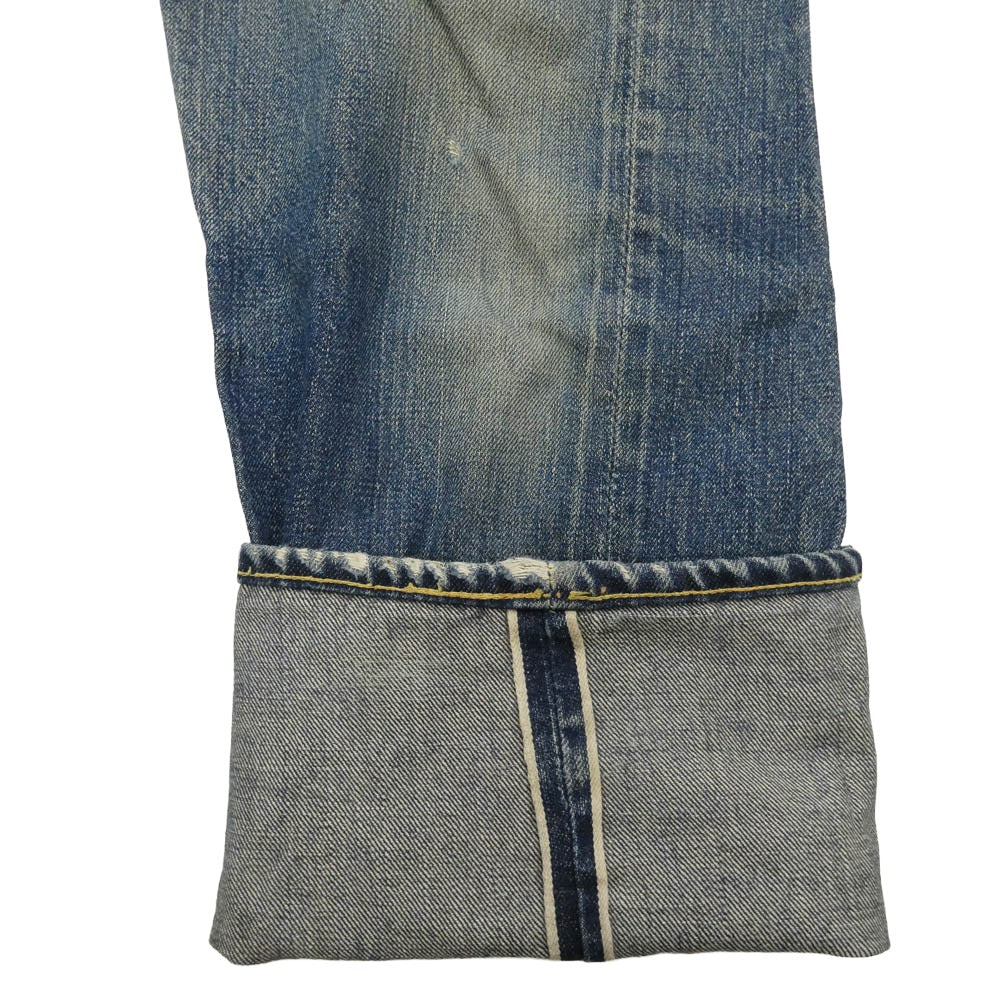 Levi's リーバイス 60s 501 BIG E 移行期 Vステッチ 足長R 不均等V デニム パンツ インディゴブルー系【中古】