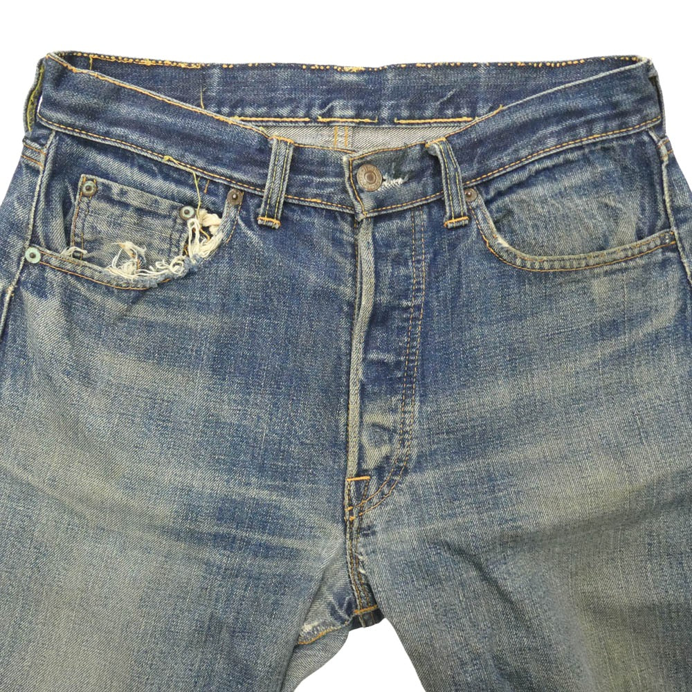 Levi's リーバイス 60s 501 BIG E Aタイプ ボタン裏刻印4 デニム パンツ インディゴブルー系【中古】