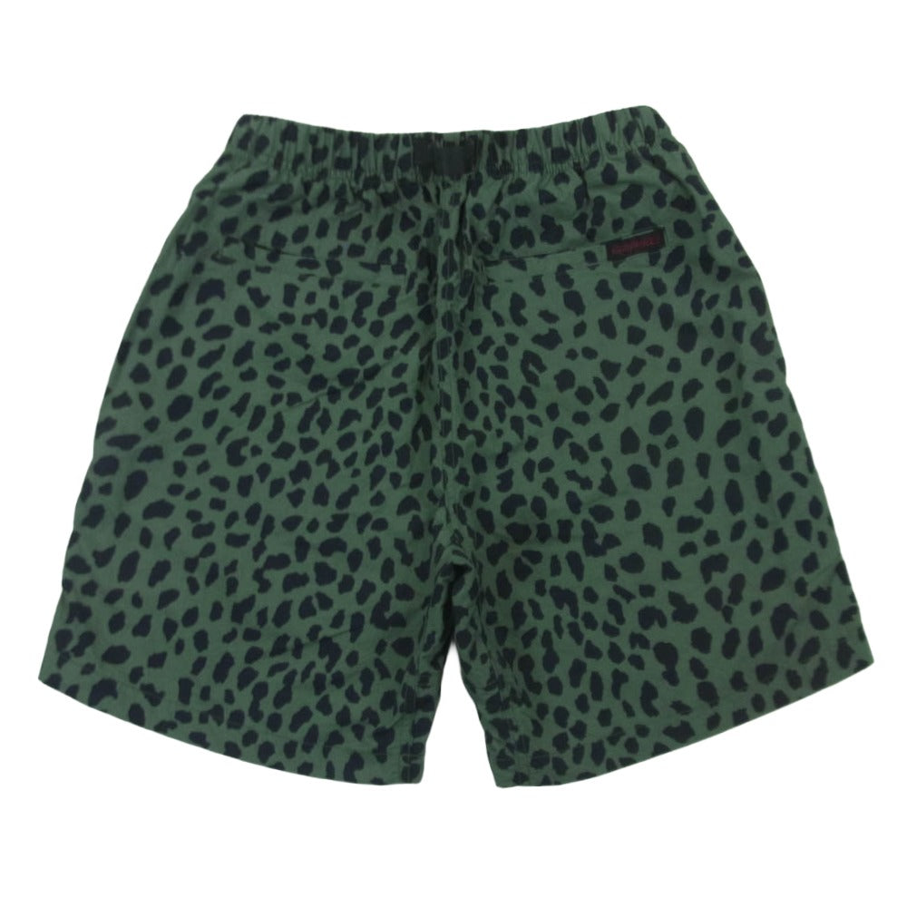 WACKO MARIA ワコマリア Gramicci グラミチ GRAMICCI グラミチ LEOPARD G-SHORT レオパード ショーツ ハーフ ショート パンツ ブラック系 グレイッシュグリーン系 S【中古】