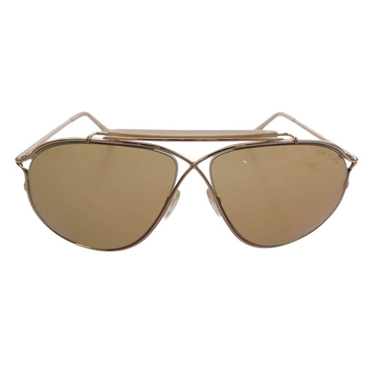 TOM FORD トムフォード MAGNUS TF193 マグナス ブリッジ サングラス アイウェア ブラウン系 ゴールド系 61□11 135【中古】