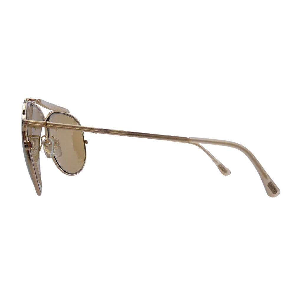 TOM FORD トムフォード MAGNUS TF193 マグナス ブリッジ サングラス アイウェア ブラウン系 ゴールド系 61□11 135【中古】