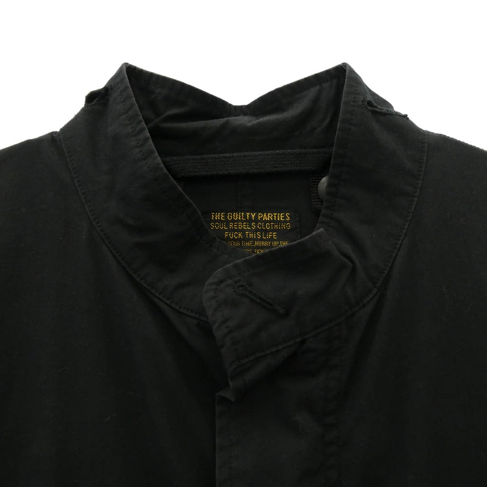 WACKO MARIA ワコマリア MODS COAT フィッシュテール モッズコート ブラック系 M【中古】