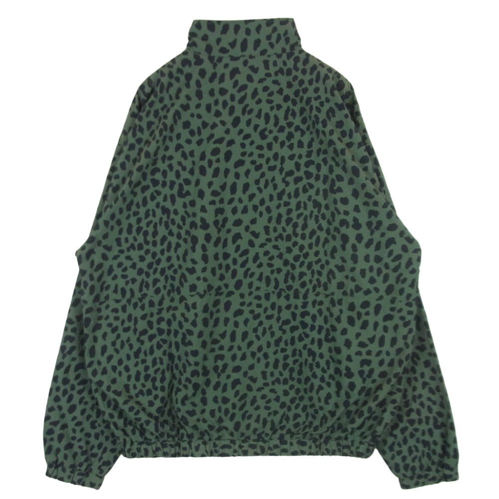 WACKO MARIA ワコマリア Gramicci グラミチ 23SS GRAMICCI-WM-TJ01 GRAMICCI グラミチ LEOPARD TRACK JACKET レオパード トラック ジャケット ブラック系 グレイッシュグリーン系 L【中古】