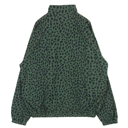 WACKO MARIA ワコマリア Gramicci グラミチ 23SS GRAMICCI-WM-TJ01 GRAMICCI グラミチ LEOPARD TRACK JACKET レオパード トラック ジャケット ブラック系 グレイッシュグリーン系 L【中古】