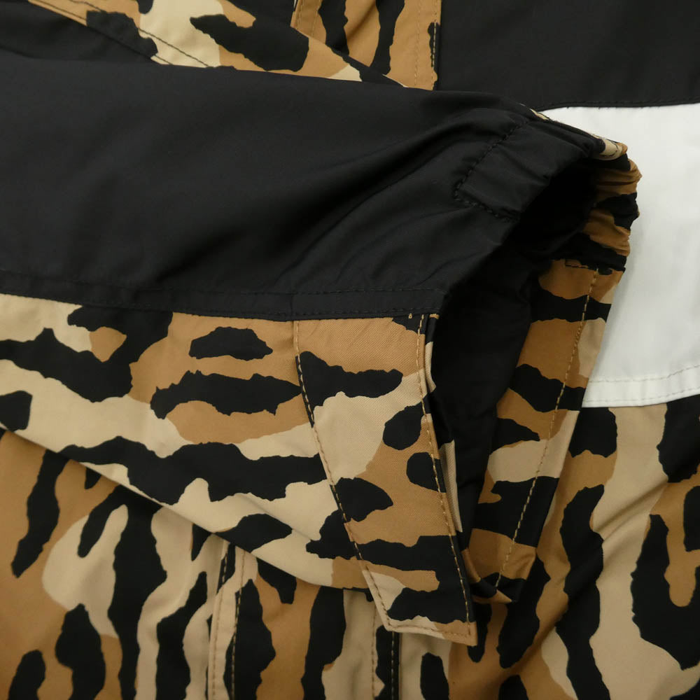 WACKO MARIA ワコマリア 21AW 21FW-WMO-NA08 × NANGA ナンガ LEOPARD MOUNTAIN PARKA レオパード マウンテンパーカー ジャケット ブラック系 ブラウン系 L【美品】【中古】