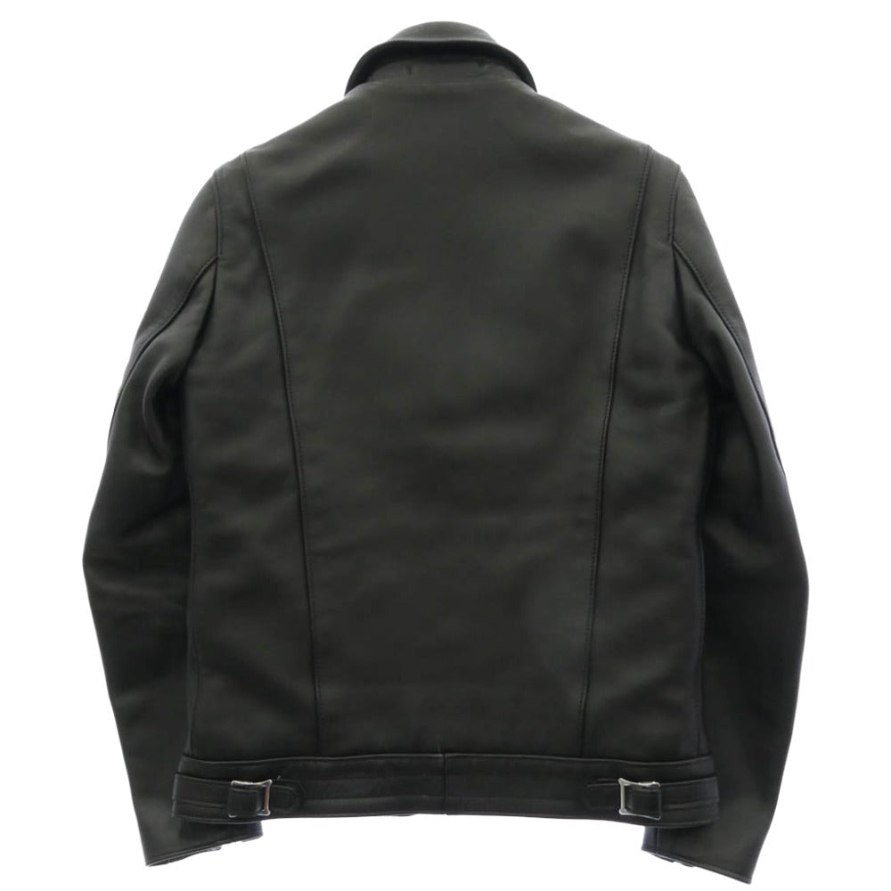 Lewis Leathers ルイスレザー 441T CYCLONE TIGHT FIT サイクロン タイトフィット レザー ダブルライダース ジャケット ブラック系 レッド系 36【美品】【中古】