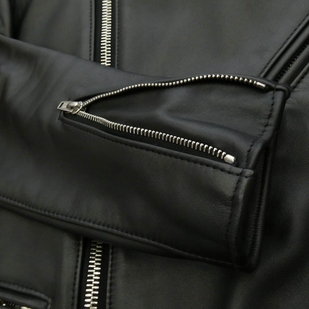 Lewis Leathers ルイスレザー 441T CYCLONE TIGHT FIT サイクロン タイトフィット レザー ダブルライダース ジャケット ブラック系 レッド系 36【美品】【中古】