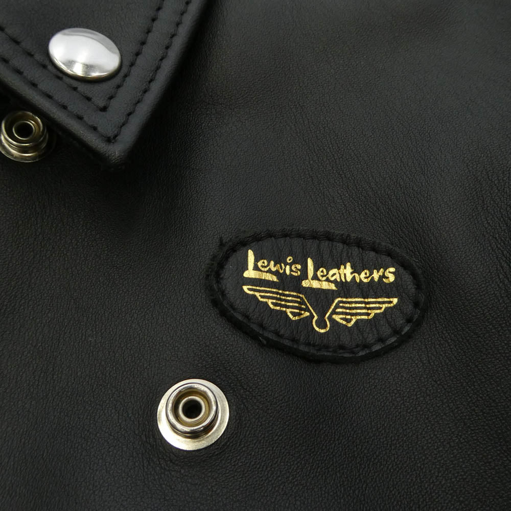 Lewis Leathers ルイスレザー 441T CYCLONE TIGHT FIT サイクロン タイトフィット レザー ダブルライダース ジャケット ブラック系 レッド系 36【美品】【中古】