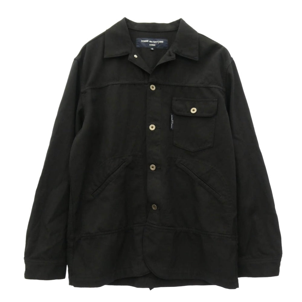COMME des GARCONS HOMME コムデギャルソンオム HG-J002 AD2020 製品染め ウール ジャケット ブラック系 S【中古】