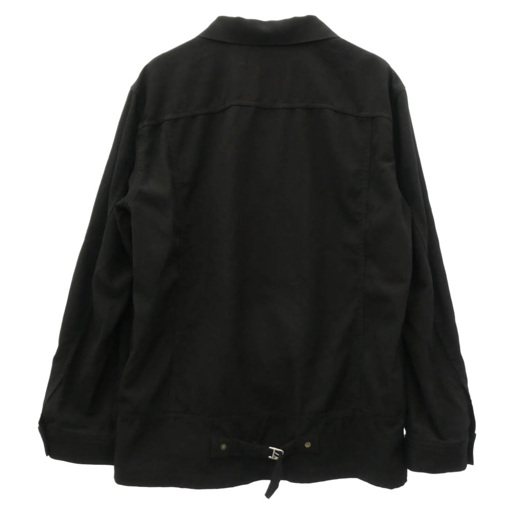 COMME des GARCONS HOMME コムデギャルソンオム HG-J002 AD2020 製品染め ウール ジャケット ブラック系 S【中古】