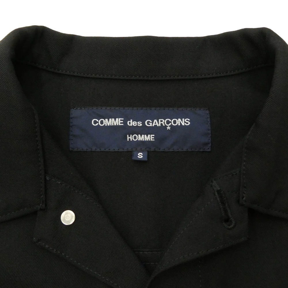 COMME des GARCONS HOMME コムデギャルソンオム HG-J002 AD2020 製品染め ウール ジャケット ブラック系 S【中古】