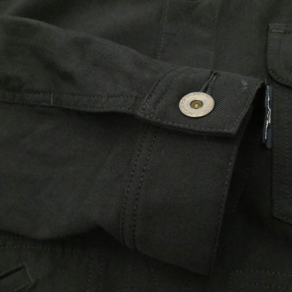 COMME des GARCONS HOMME コムデギャルソンオム HG-J002 AD2020 製品染め ウール ジャケット ブラック系 S【中古】