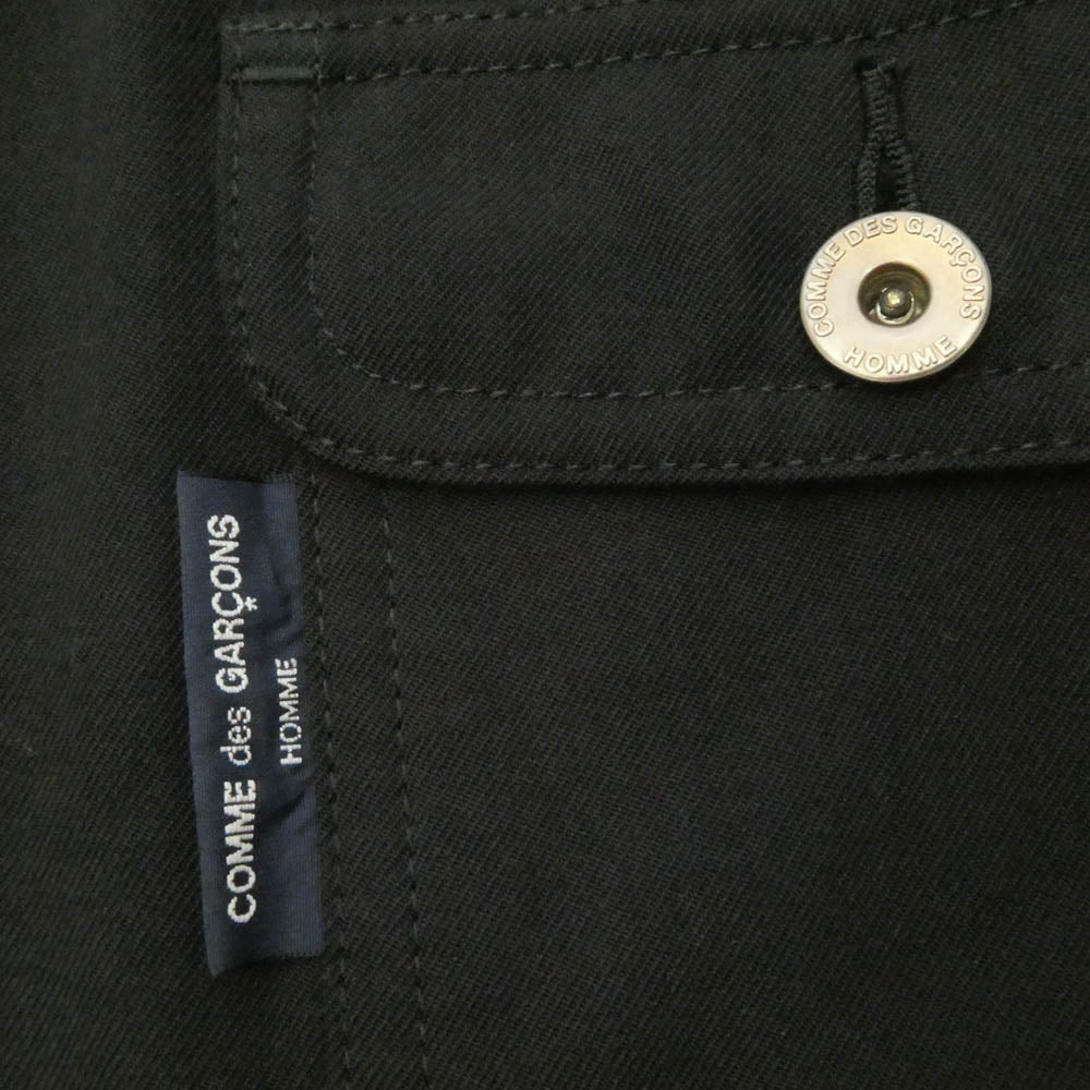 COMME des GARCONS HOMME コムデギャルソンオム HG-J002 AD2020 製品染め ウール ジャケット ブラック系 S【中古】