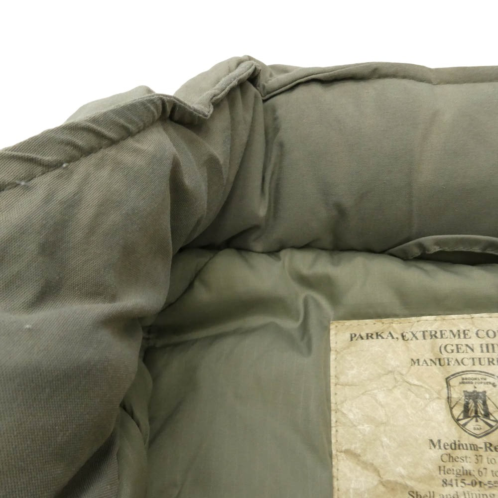 ブルックリンアームドフォース U.S.TYPE ECWCS GEN3 LEVEL7 PARKA 民間用 エクワックス レベル7 プリマロフト ジャケット カーキ系 M【中古】