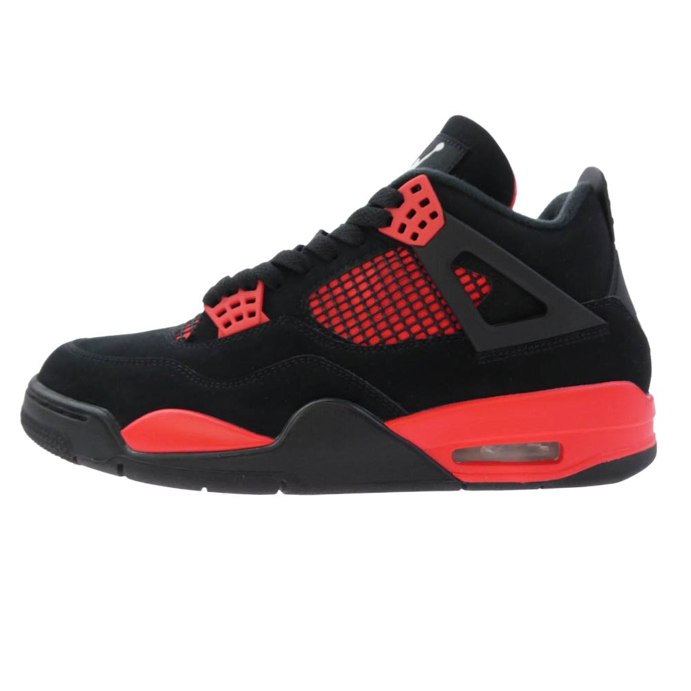 NIKE ナイキ 22AW CT8527-016 Air Jordan 4 Red Thunder Crimson 【フェイクバスターズ鑑定済】エアジョーダン4 レッド サンダー クリムゾン スニーカー ブラック系 レッド系 27.5cm【極上美品】【中古】
