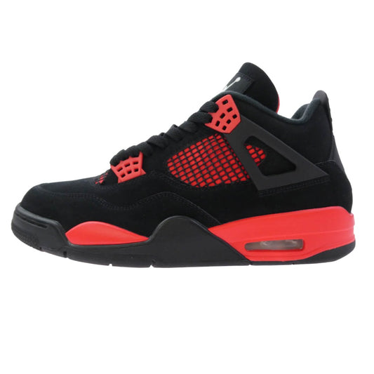 NIKE ナイキ 22AW CT8527-016 Air Jordan 4 Red Thunder Crimson 【フェイクバスターズ鑑定済】エアジョーダン4 レッド サンダー クリムゾン スニーカー ブラック系 レッド系 27.5cm【極上美品】【中古】