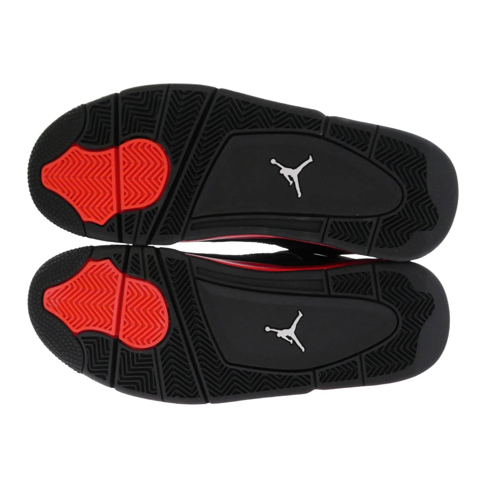NIKE ナイキ 22AW CT8527-016 Air Jordan 4 Red Thunder Crimson 【フェイクバスターズ鑑定済】エアジョーダン4 レッド サンダー クリムゾン スニーカー ブラック系 レッド系 27.5cm【極上美品】【中古】