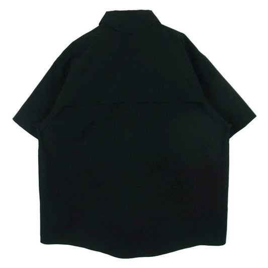 Goldwin ゴールドウィン GZ55103 Goldwin0 S/S Asymmetric Camp Shirt アシンメトリーキャンプ 半袖 シャツ ブラック系 2【美品】【中古】