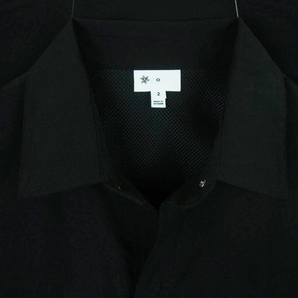 Goldwin ゴールドウィン GZ55103 Goldwin0 S/S Asymmetric Camp Shirt アシンメトリーキャンプ 半袖 シャツ ブラック系 2【美品】【中古】