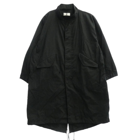HYKE ハイク 17461-0103 N/C TYPE M-65 FIELD COAT コットンナイロンオックスフォード モッズコート ブラック系 3【美品】【中古】