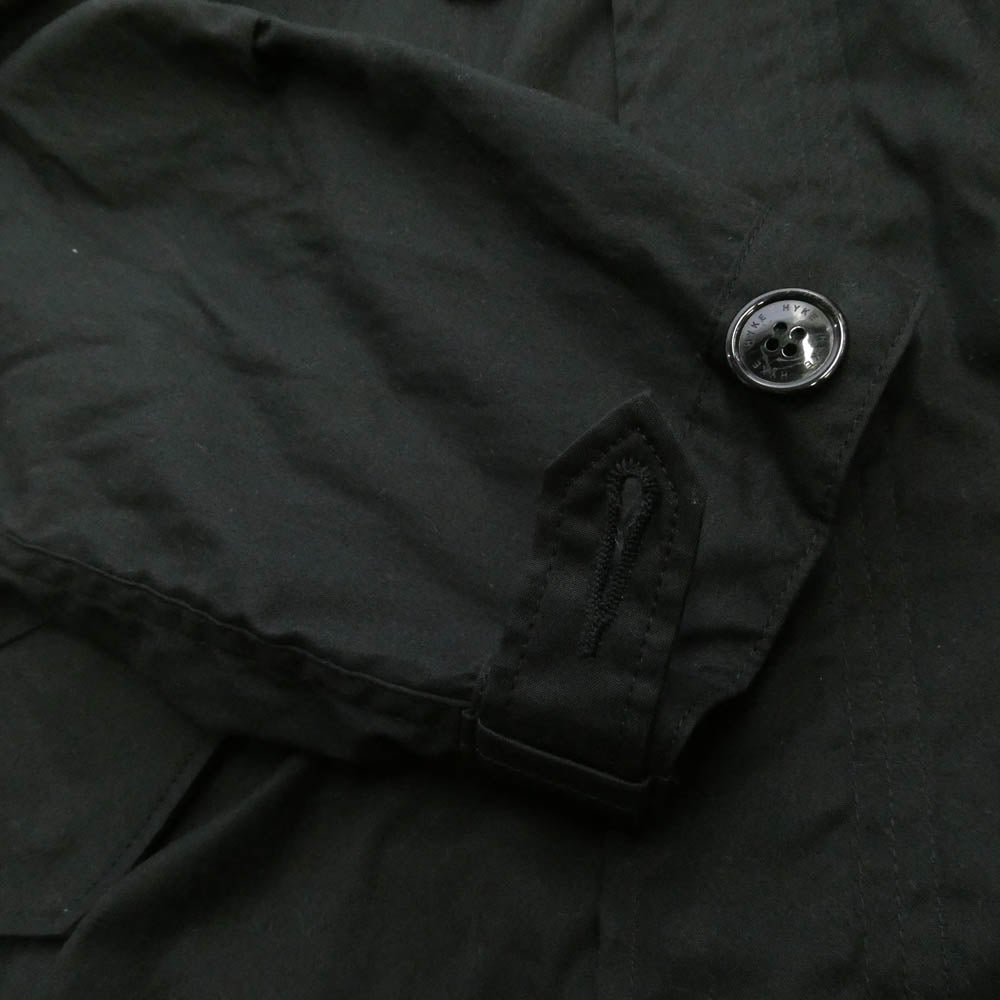 HYKE ハイク 17461-0103 N/C TYPE M-65 FIELD COAT コットンナイロンオックスフォード モッズコート ブラック系 3【美品】【中古】