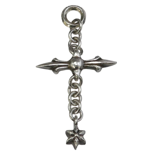 CHROME HEARTS クロムハーツ（原本無） ROLY CROSS ローリークロス チャーム ペンダントトップ シルバー系【中古】