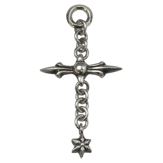 CHROME HEARTS クロムハーツ（原本無） ROLY CROSS ローリークロス チャーム ペンダントトップ シルバー系【中古】