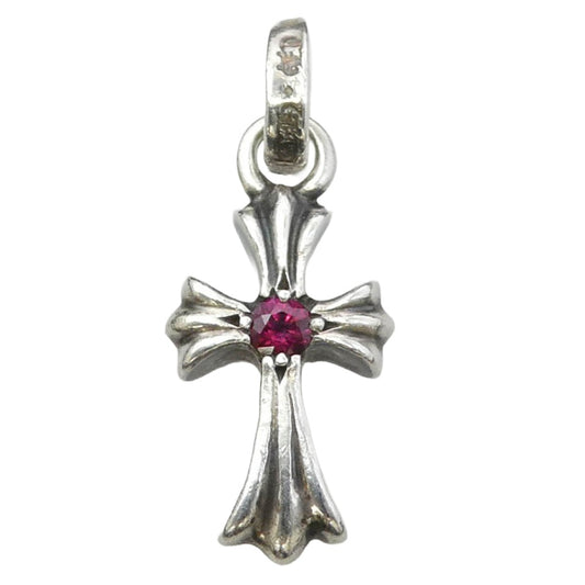 CHROME HEARTS クロムハーツ（原本無） CRS BBYFAT RUBY ベイビーファット 1ルビー チャーム ペンダントトップ シルバー系【中古】