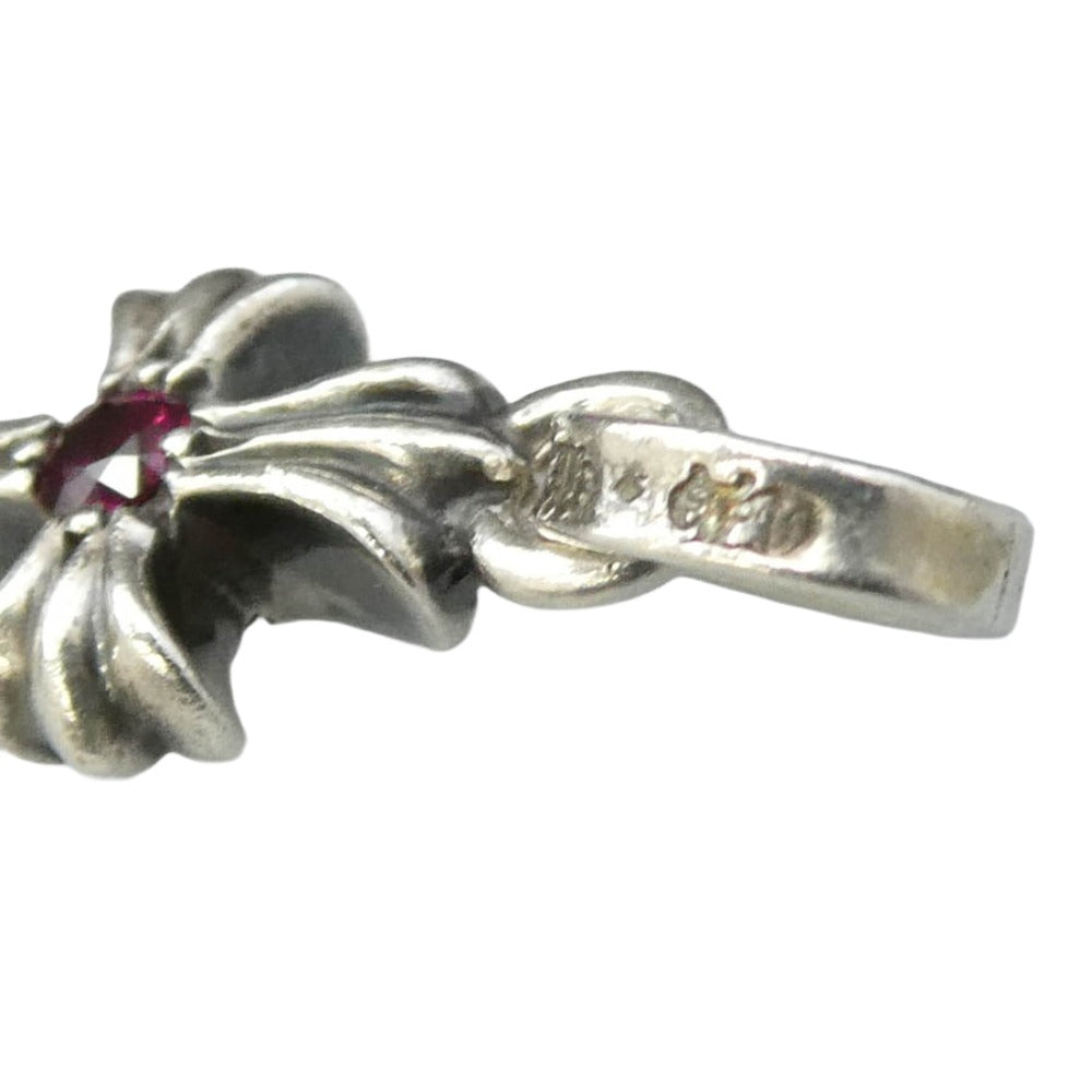 CHROME HEARTS クロムハーツ（原本無） CRS BBYFAT RUBY ベイビーファット 1ルビー チャーム ペンダントトップ シルバー系【中古】