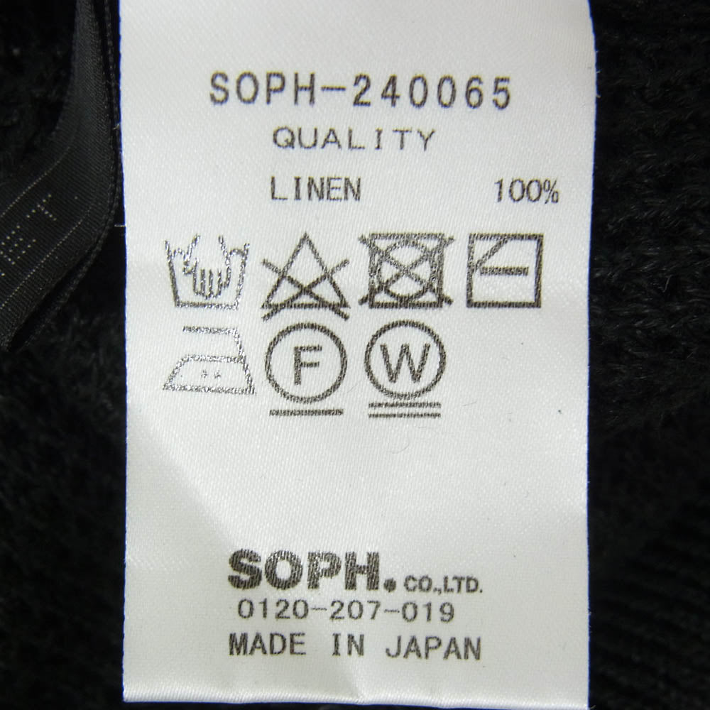 SOPHNET. ソフネット POPH-240065 メッシュ ショートスリーブ 半袖 ポロシャツ ブラック系 M【中古】