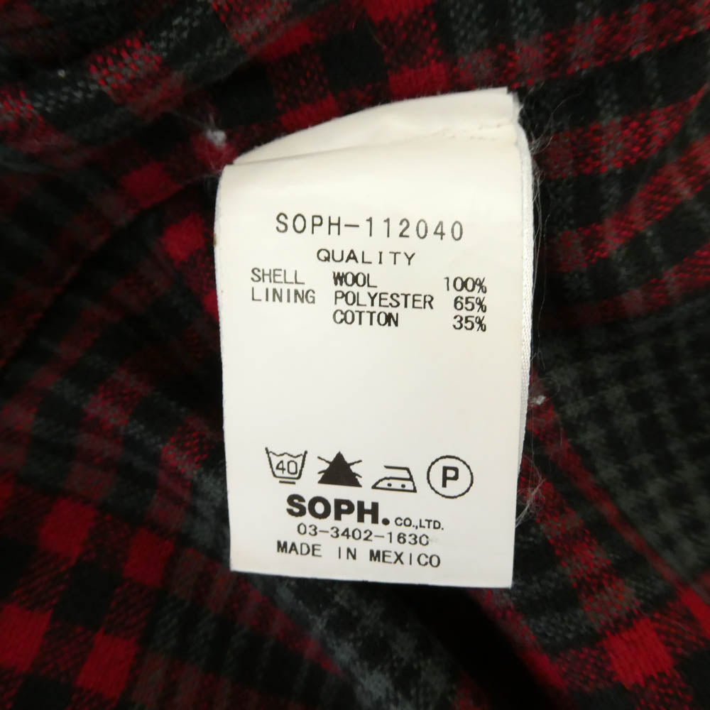 SOPHNET. ソフネット POPH-112040 × PENDLETON ペンドルトン ウール チェック シャツ マルチカラー系 M【中古】