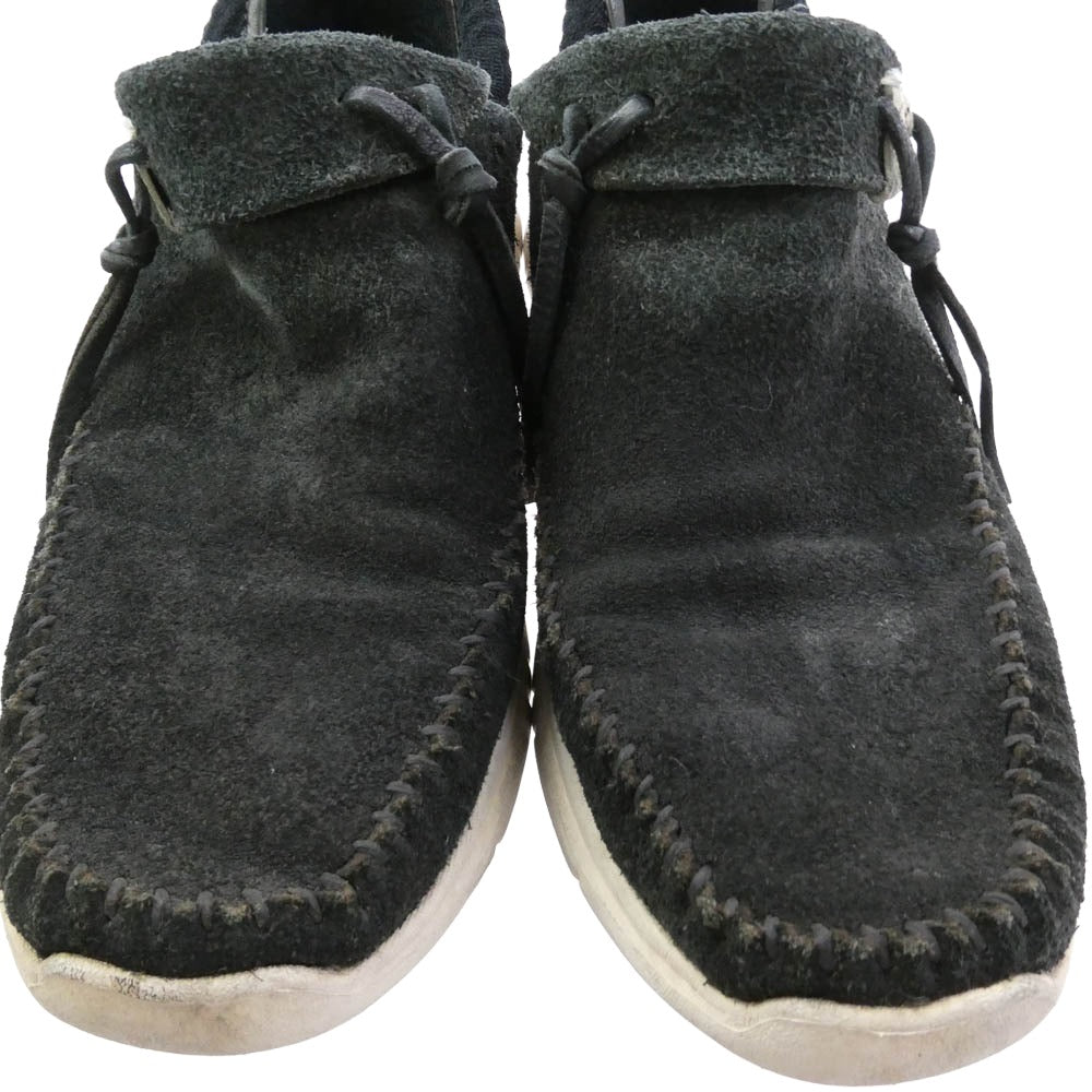 VISVIM ビズビム UTC MOC カヌー モック スエード スニーカー ブラック系 US 8.5【中古】