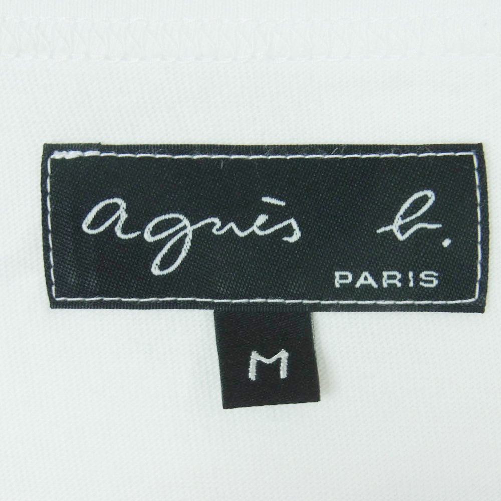 agnes b. アニエスベー EAI1SPF6 V.A. Fragment フラグメント バックロゴ 半袖 Tシャツ カットソー ホワイト系 M【中古】