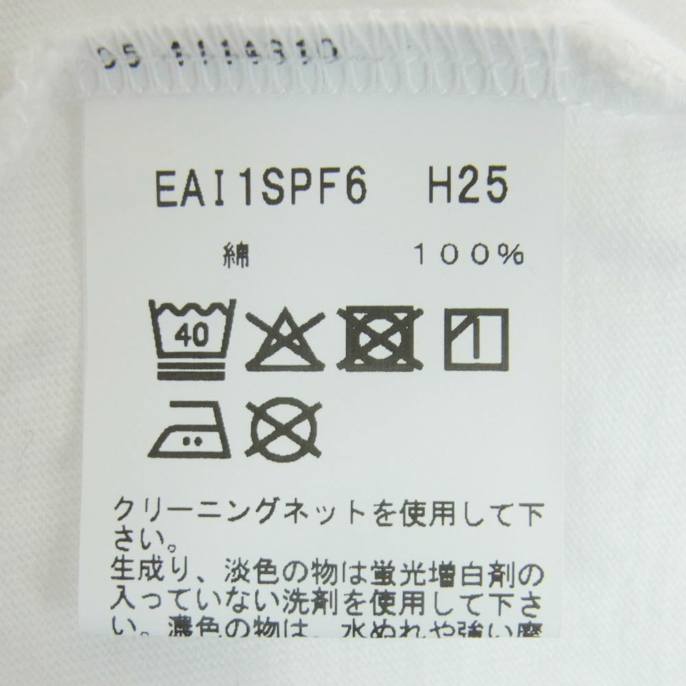 agnes b. アニエスベー EAI1SPF6 V.A. Fragment フラグメント バックロゴ 半袖 Tシャツ カットソー ホワイト系 M【中古】