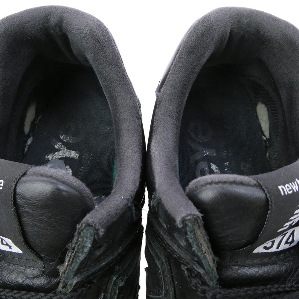 JUNYA WATANABE COMME des GARCONS MAN ジュンヤワタナベコムデギャルソンマン NEW BALANCE ニューバランス ML574JG eYe アイ × NEW BALANCE ニューバランス ローカット スニーカー ブラック系 26cm【中古】