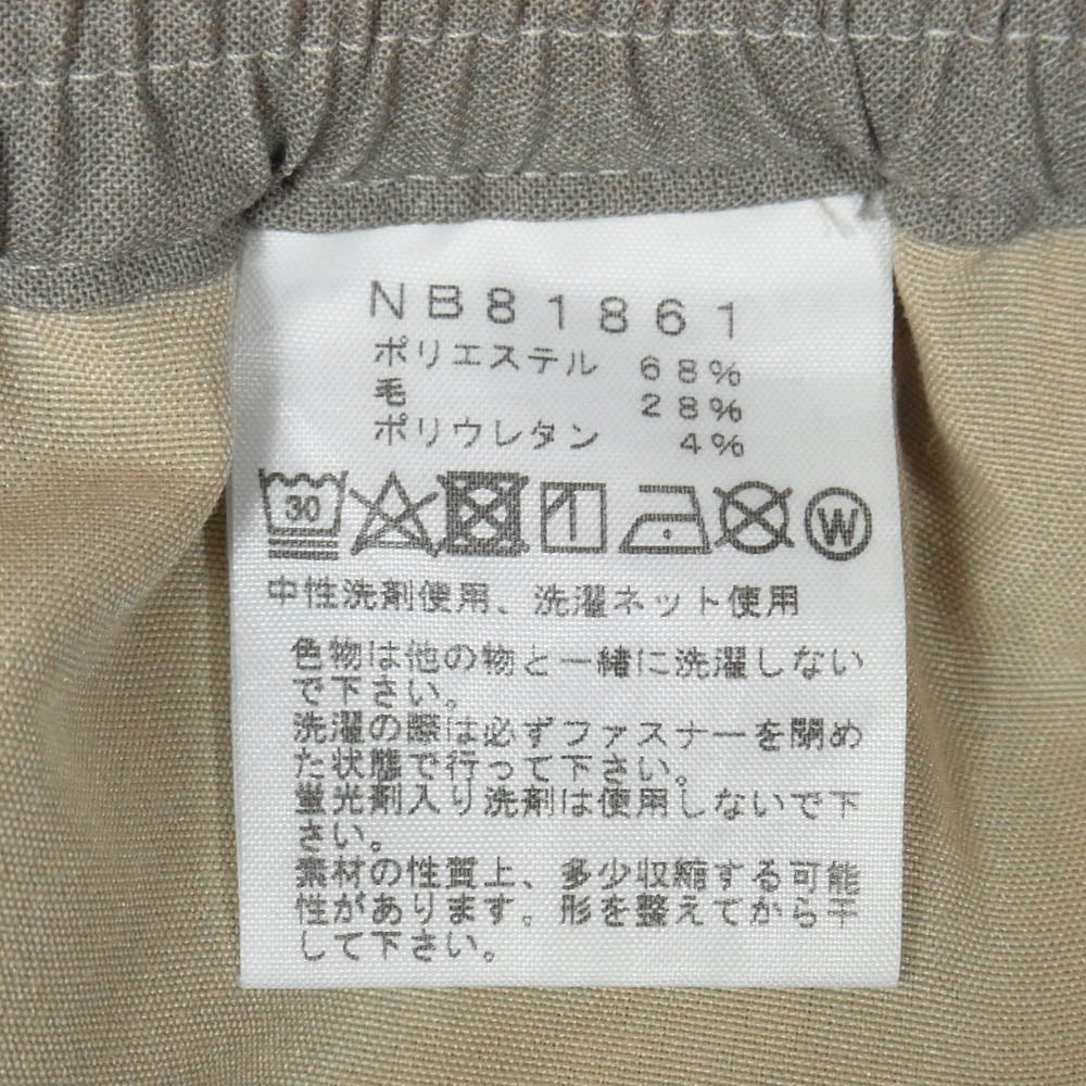 THE NORTH FACE ノースフェイス NB81861 Coyote Slacks コヨーテ スラックス パンツ ベージュグレー M【美品】【中古】