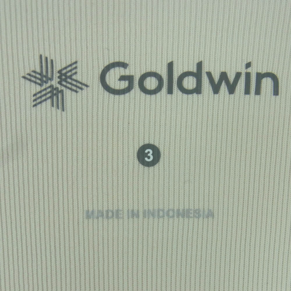 Goldwin ゴールドウィン GL45142 ワッフル ライト ロングスリーブ 長袖 カットソー Tシャツ アイボリー系 3【美品】【中古】