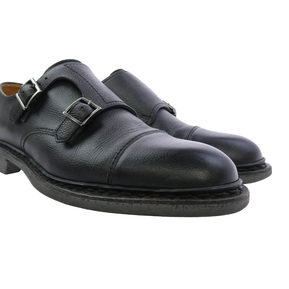 Paraboot パラブーツ BEAMS ビームス 165951 BEAMS ビームス別注 POE ダブルモンク ストラップ レザー シューズ ブラック系 6【中古】