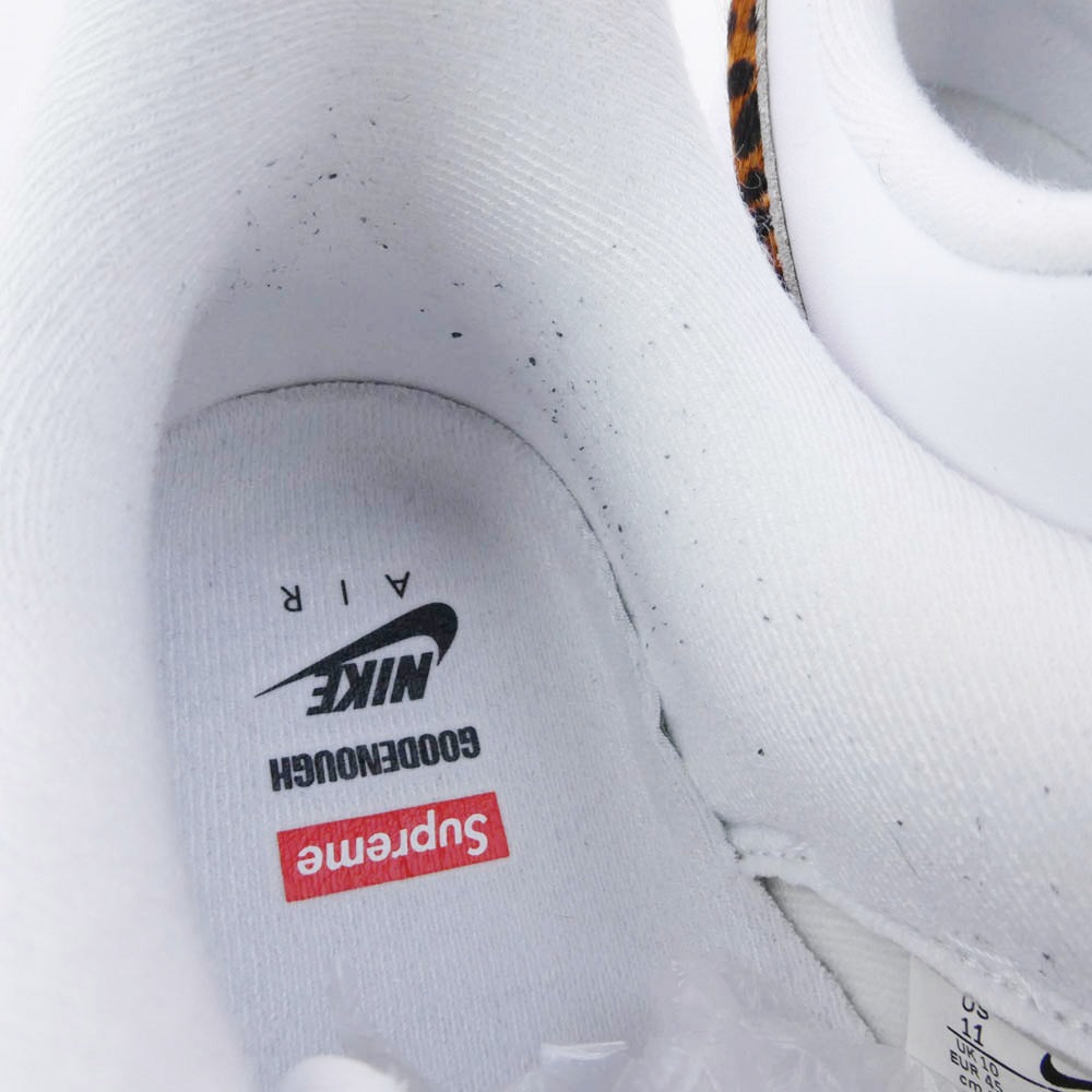 Supreme シュプリーム 25SS IM3483-100 × NIKE × GOODENOUGH AIR FORCE 1 LOW SP 【フェイクバスターズ鑑定済】ナイキ グッドイナフ エアフォースワン ローカットスニーカー ホワイト ホワイト系 29.cm【中古】