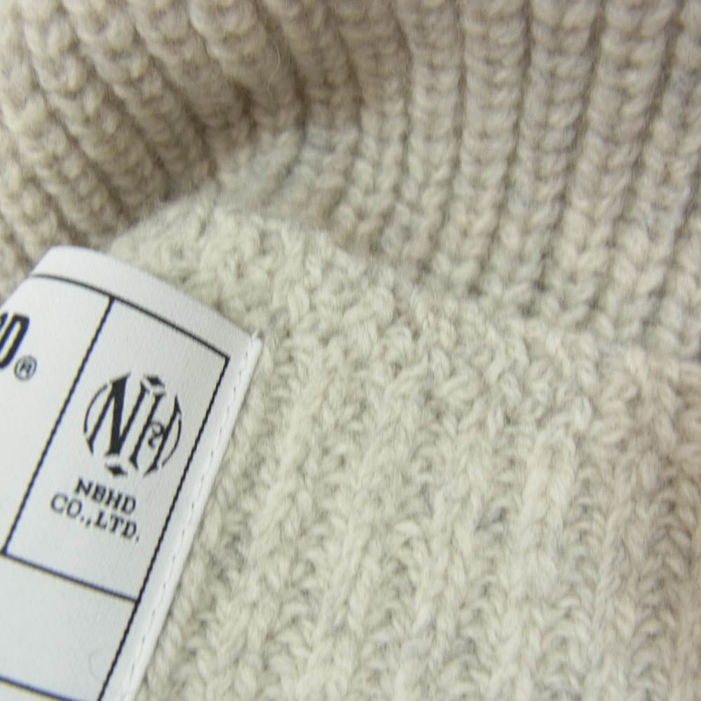 NEIGHBORHOOD ネイバーフッド 252FUNH-HT01 JP BEANIE ビーニー ウール ニットキャップ 帽子 グレー系 F【美品】【中古】