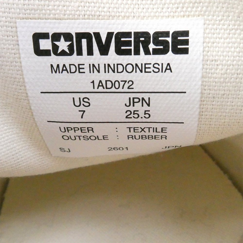 CONVERSE コンバース 1AD072 CHUCK TAYLOR CANVAS OX チャックテイラー キャンバス ローカット スニーカー ブルー系 25.5cm【中古】