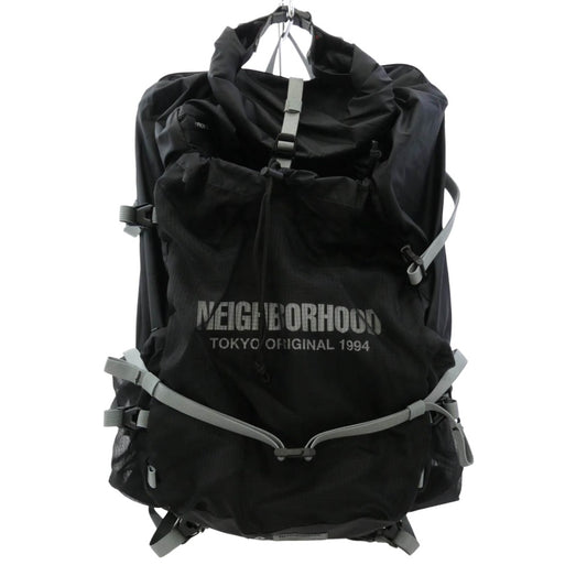 NEIGHBORHOOD ネイバーフッド 261HXHXN-CG01 NH X HELINOX . LITE ROLL TOP BACK PACK ロールトップ バックパック リュック バッグ ブラック系【美品】【中古】