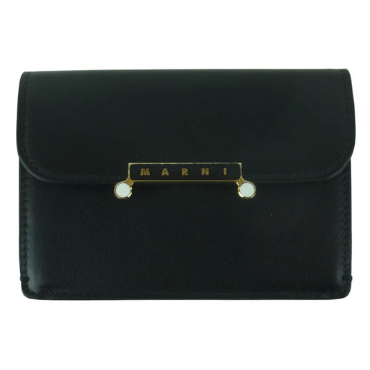 MARNI マルニ PFMO0133U0 P6948 ENVELOPE カードホルダー レザー カードケース ブラック系【美品】【中古】
