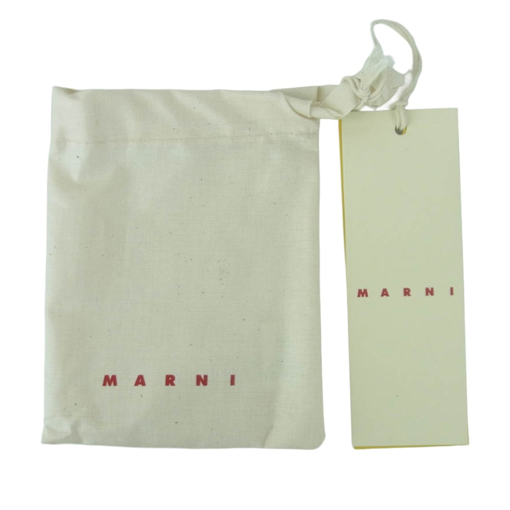 MARNI マルニ PFMO0133U0 P6948 ENVELOPE カードホルダー レザー カードケース ブラック系【美品】【中古】