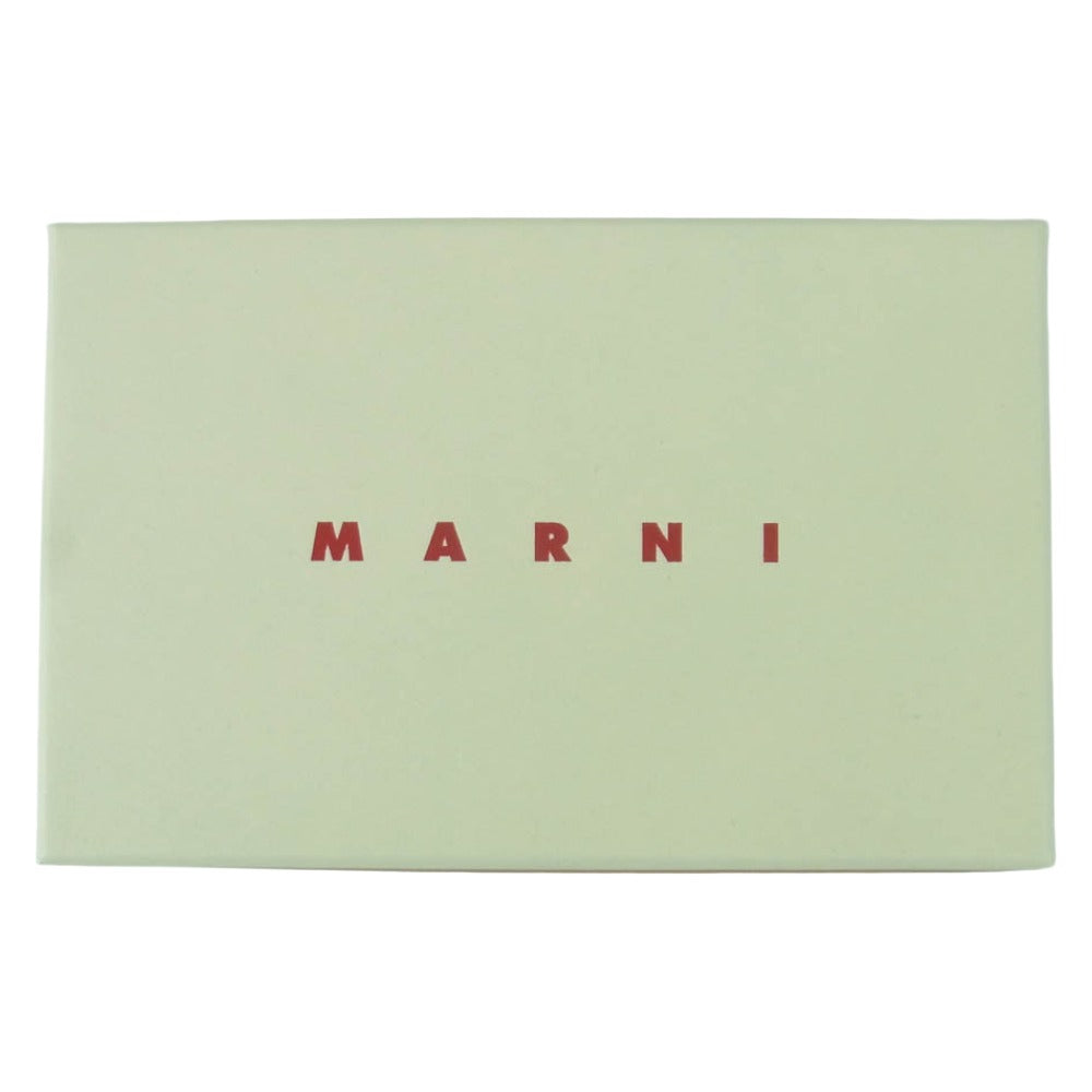 MARNI マルニ PFMO0133U0 P6948 ENVELOPE カードホルダー レザー カードケース ブラック系【美品】【中古】