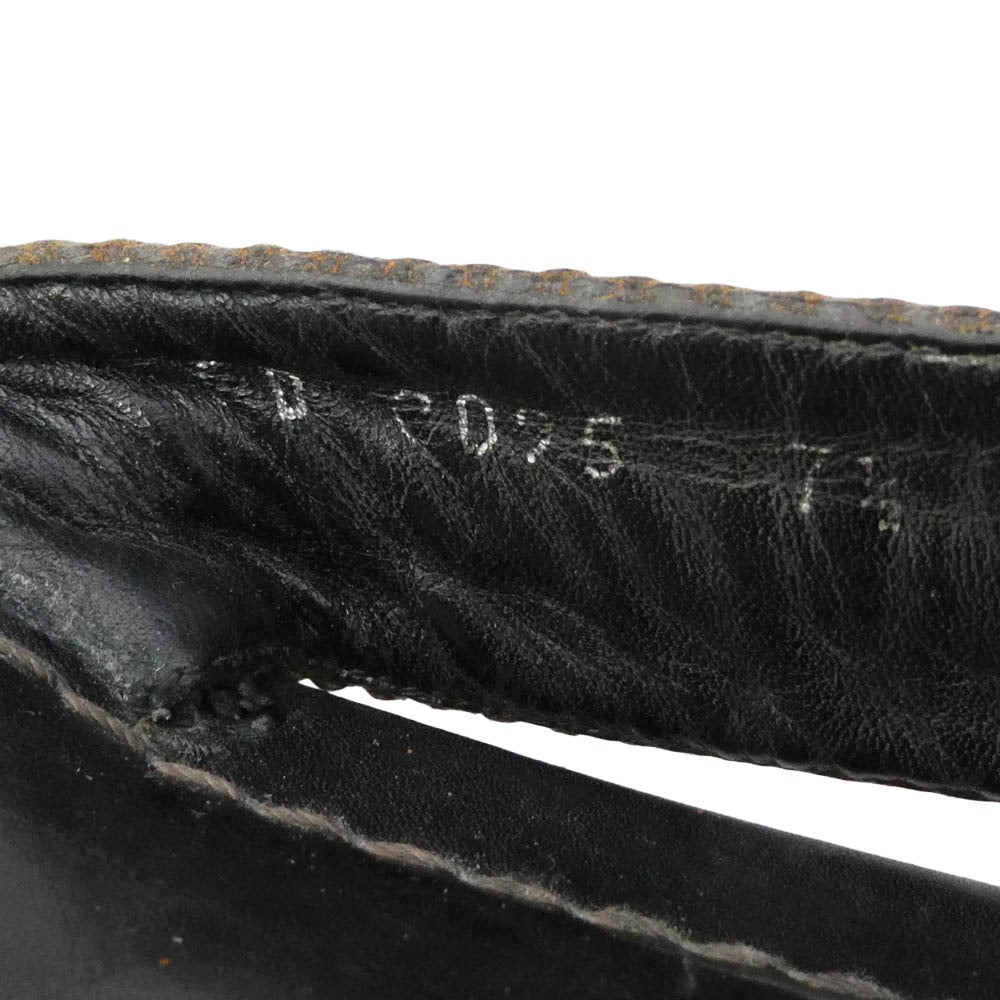 LOUIS VUITTON ルイ・ヴィトン FD0095 トング サンダル レザー ダークブラウン系 7.5【中古】