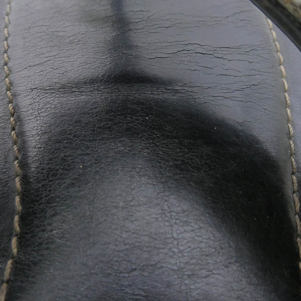 LOUIS VUITTON ルイ・ヴィトン FD0095 トング サンダル レザー ダークブラウン系 7.5【中古】